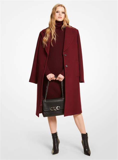 michael kors wool melton oversized coat|michael kors men's wool coat.